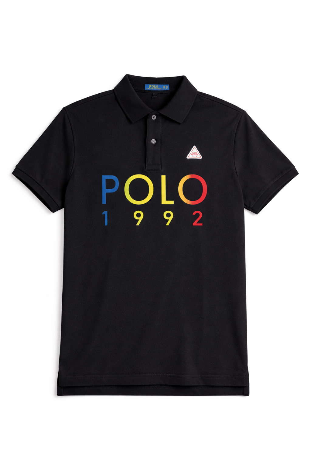 RL BLACK POLO FRONT LOGO